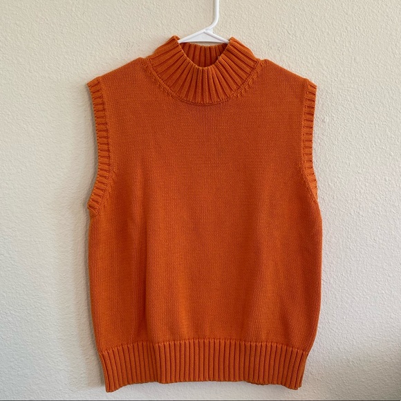 bill blass Sweaters - Bill Blass Vintage Orange Sweater Vest